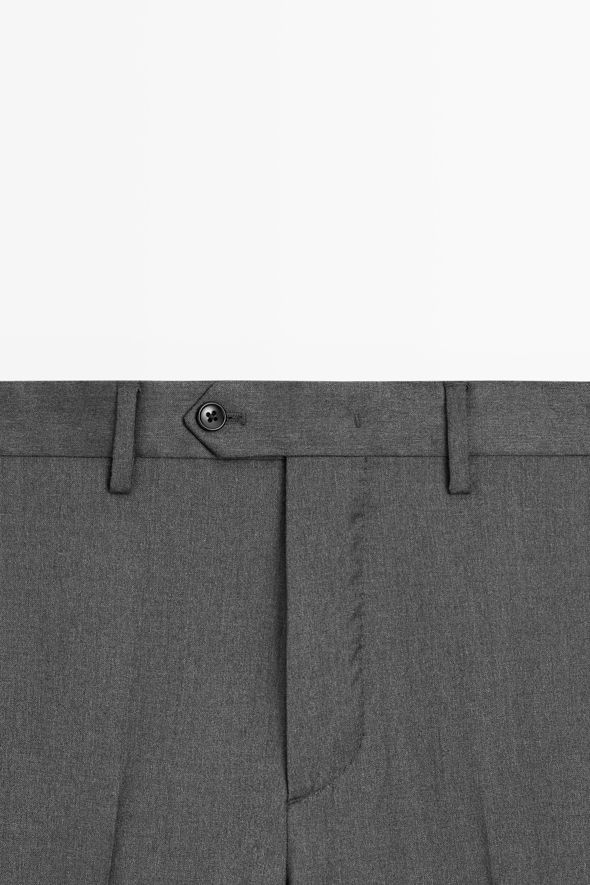 Pantalon tailleur en 100 % laine froide